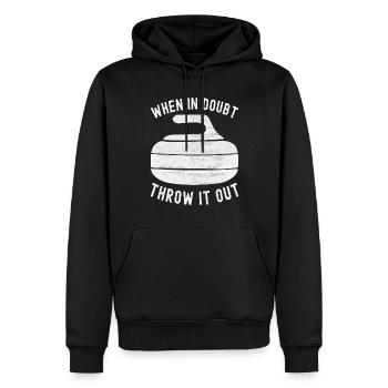 Curling Curlingspieler - Männer Premium Bio Hoodie - Schwarz - Vorne - Nico (187cm)