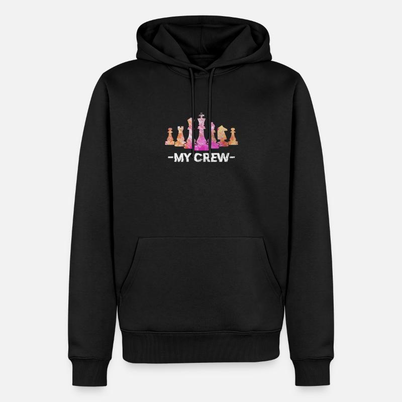 Échecs - Sweat à capuche Premium bio Homme - noir