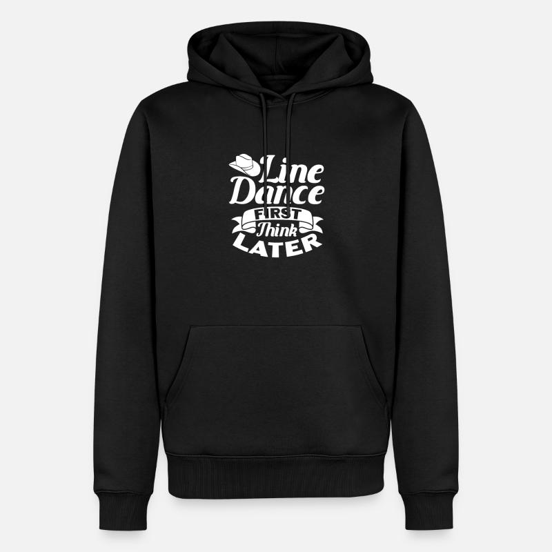 Linedance Country Line Dancer Linedancing Geschenk - Männer Premium Bio Hoodie - Schwarz