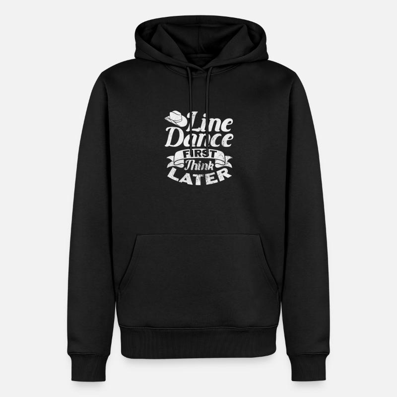Linedance - Männer Premium Bio Hoodie - Schwarz