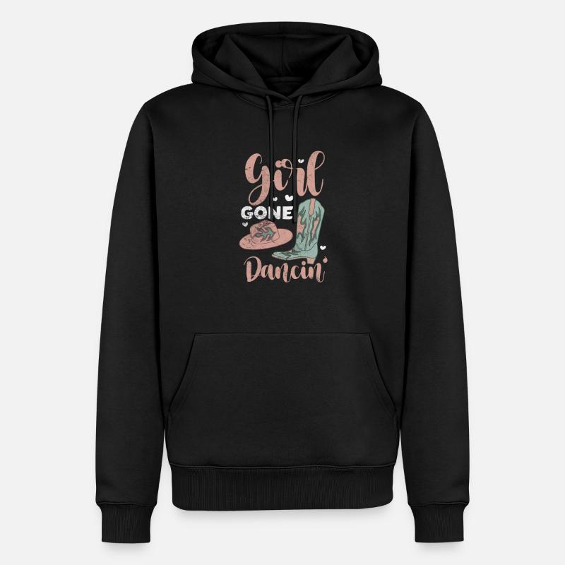 Linedance - Männer Premium Bio Hoodie - Schwarz