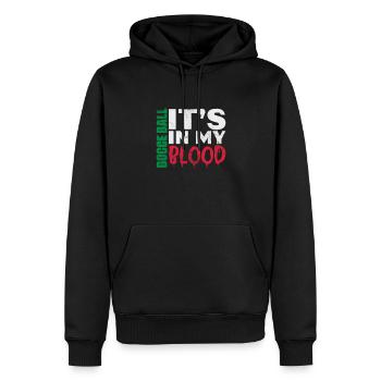 Lyonnaises - Sweat à capuche Premium bio Homme - noir - Devant - Nico (187cm)