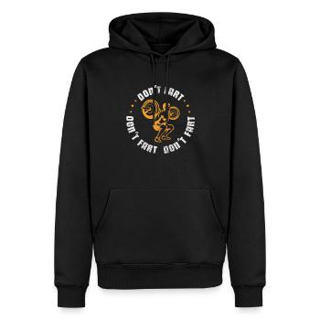 Bodybuilder - Männer Premium Bio Hoodie - Schwarz - Vorne - Nico (187cm)