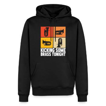 Euphonium Bariton Tenorhorn - Männer Premium Bio Hoodie - Schwarz - Vorne - Nico (187cm)