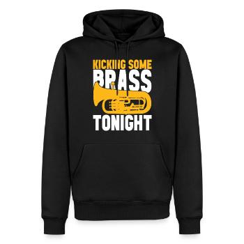 Euphonium Bariton Tenorhorn - Männer Premium Bio Hoodie - Schwarz - Vorne - Nico (187cm)