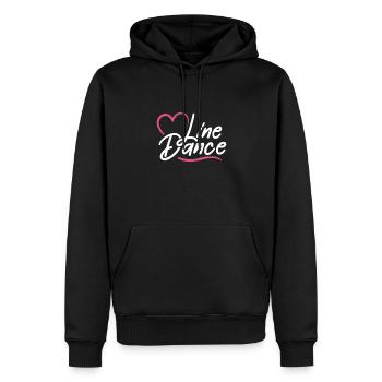 Linedance Country Line Dancer Linedancing Cadeau - Sweat à capuche Premium bio Homme - noir - Devant - Nico (187cm)