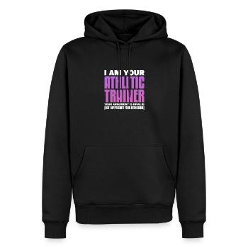 Médecin du sport - Sweat à capuche Premium bio Homme - noir - Devant - Nico (187cm)