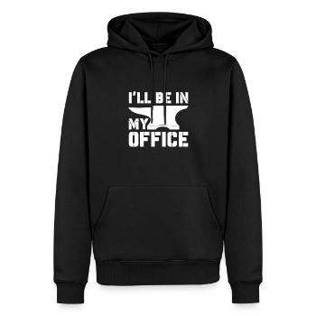 Schmied Schiede Amboss Messerschmied Geschenk - Männer Premium Bio Hoodie - Schwarz - Vorne - Nico (187cm)