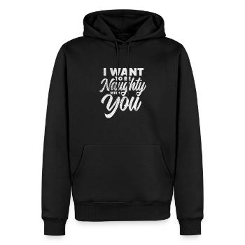 Sadomaso - Männer Premium Bio Hoodie - Schwarz - Vorne - Nico (187cm)