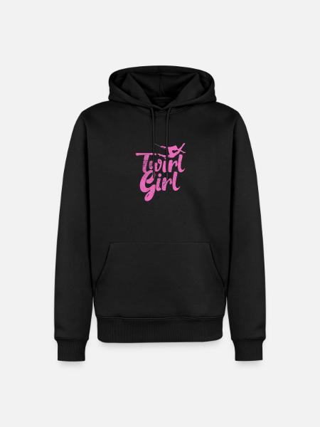 Baton Twirling - Sweat à capuche Premium bio Homme - noir