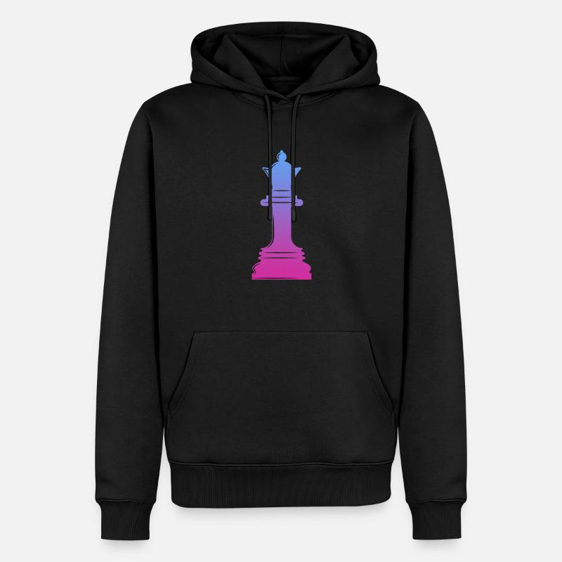 Échiquier d’échecs Checkmate Joueur d’échecs - Sweat à capuche Premium bio Homme - noir