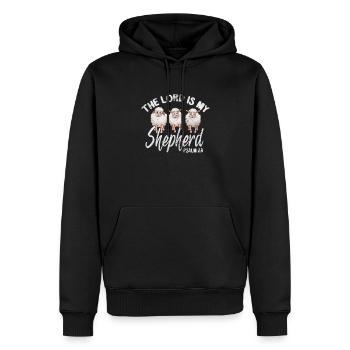 Bible - Sweat à capuche Premium bio Homme - noir - Devant - Nico (187cm)