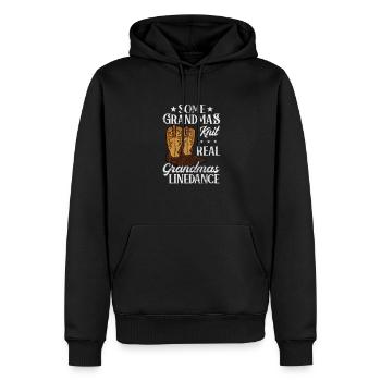 Linedance - Männer Premium Bio Hoodie - Schwarz - Vorne - Nico (187cm)