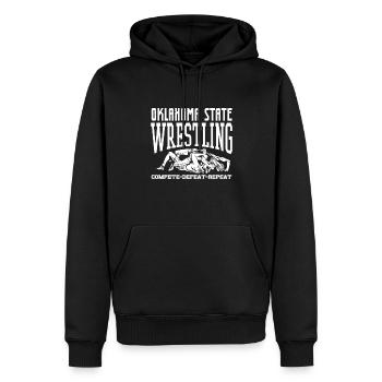 Lutteur lutteur Fight Wrestling Ringer cadeau - Sweat à capuche Premium bio Homme - noir - Devant - Nico (187cm)