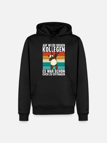 Abschiedsgeschenk Kollege Jobwechsel - Männer Premium Bio Hoodie - Schwarz
