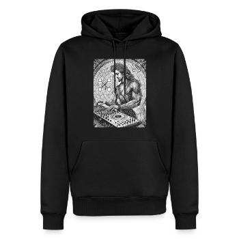 Chemise de fête. Inspiré par les maîtres anciens. - Sweat à capuche Premium bio Homme - noir - Devant - Nico (187cm)