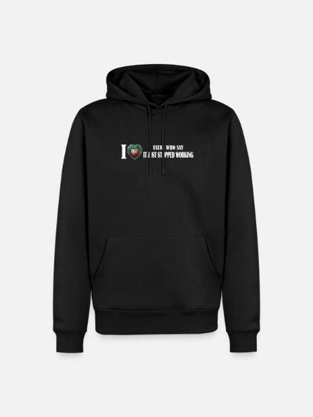 L'amour tendre des techniciens : Quand les - Sweat à capuche Premium bio Homme - noir