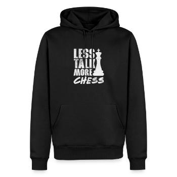 Chess Chessboard Checkmate Chess Player - Men’s Premium Organic Hoodie - black - Front - Nico (187cm)