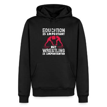 Lutteur lutteur Fight Wrestling Ringer cadeau - Sweat à capuche Premium bio Homme - noir - Devant - Nico (187cm)