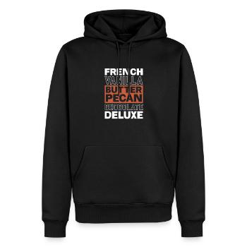 Schokolade Schoko Essen Kakao Geschenk - Männer Premium Bio Hoodie - Schwarz - Vorne - Nico (187cm)