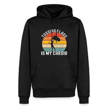 Fahnenschwenker Marching Band Color Guard - Männer Premium Bio Hoodie - Schwarz - Vorne - Nico (187cm)