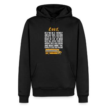 Busfahrer Busfahrerin Bus Schuhlbus Geschenk - Männer Premium Bio Hoodie - Schwarz - Vorne - Nico (187cm)