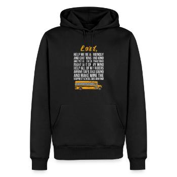 Busfahrer - Männer Premium Bio Hoodie - Schwarz - Vorne - Nico (187cm)