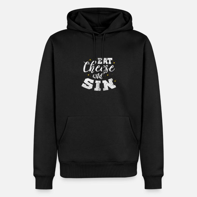 Fromage - Sweat à capuche Premium bio Homme - noir