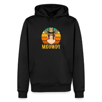 Cowboy Cowboy bottes Western cadeau - Sweat à capuche Premium bio Homme - noir - Devant - Nico (187cm)