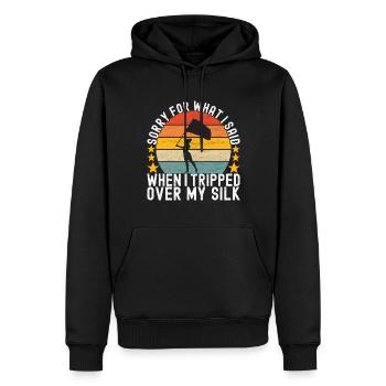 Fahnenschwenker Marching Band Color Guard - Männer Premium Bio Hoodie - Schwarz - Vorne - Nico (187cm)