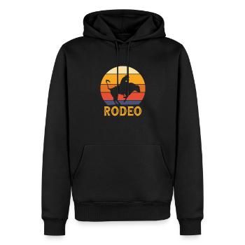Cowboy Cowboy bottes Western cadeau - Sweat à capuche Premium bio Homme - noir - Devant - Nico (187cm)