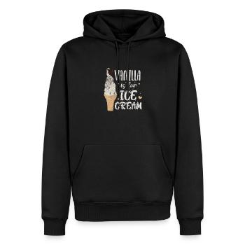 Eiscreme - Männer Premium Bio Hoodie - Schwarz - Vorne - Nico (187cm)