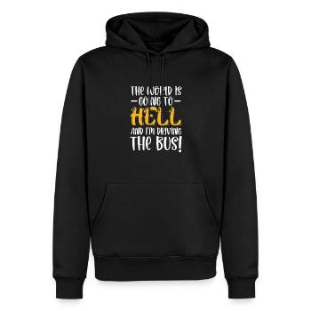 Busfahrer Busfahrerin Bus Schuhlbus Geschenk - Männer Premium Bio Hoodie - Schwarz - Vorne - Nico (187cm)
