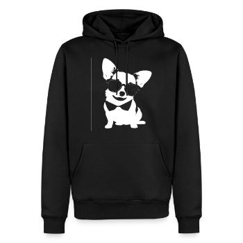 Funny Chihuahua wearing Sunglasses Chihuahuas - Men’s Premium Organic Hoodie - black - Front - Nico (187cm)
