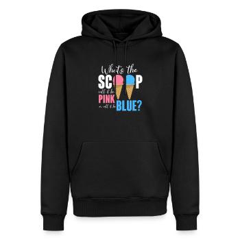 Crème glacée Crème glacée Crème glacée Cadeau d’été - Sweat à capuche Premium bio Homme - noir - Devant - Nico (187cm)