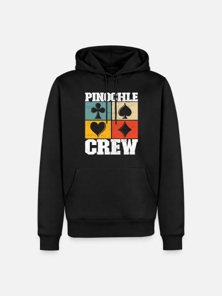 Binokel Pinochle - Men’s Premium Organic Hoodie - black