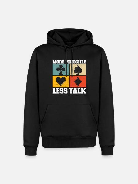 Binocular Pinochle - Men’s Premium Organic Hoodie - black