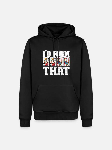 Binocular Pinochle - Men’s Premium Organic Hoodie - black