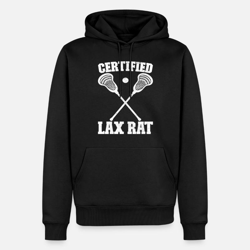 Crosse Joueurs de crosse - Sweat à capuche Premium bio Homme - noir