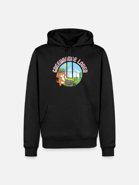 Greenhouse lover - Men’s Premium Organic Hoodie - black
