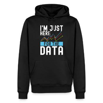 Data Science Datenanalyst - Männer Premium Bio Hoodie - Schwarz - Vorne - Nico (187cm)