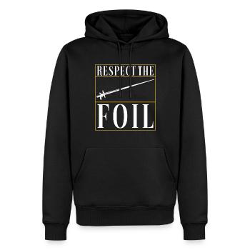Clôtures Clôtures - Sweat à capuche Premium bio Homme - noir - Devant - Nico (187cm)