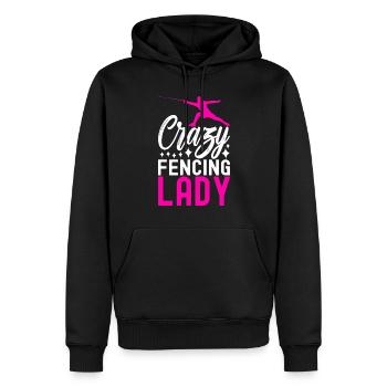Clôtures Clôtures - Sweat à capuche Premium bio Homme - noir - Devant - Nico (187cm)