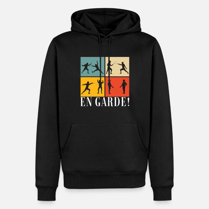 Clôtures Clôtures - Sweat à capuche Premium bio Homme - noir