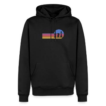 Chess Chessboard Checkmate Chess Player - Men’s Premium Organic Hoodie - black - Front - Nico (187cm)