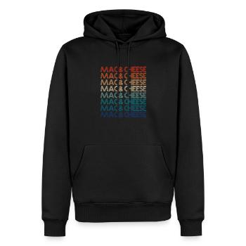 Cheese Cheesecake Food Gift - Men’s Premium Organic Hoodie - black - Front - Nico (187cm)
