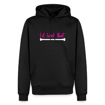 Majorette Gymnastique Majorettes Bâton Twirling - Sweat à capuche Premium bio Homme - noir - Devant - Nico (187cm)