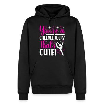 Majorette Gymnastique Majorettes Bâton Twirling - Sweat à capuche Premium bio Homme - noir - Devant - Nico (187cm)