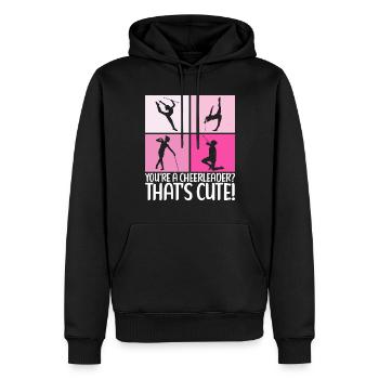 Majorette Gymnastique Majorettes Bâton Twirling - Sweat à capuche Premium bio Homme - noir - Devant - Nico (187cm)