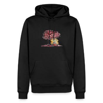 Busfahrer - Männer Premium Bio Hoodie - Schwarz - Vorne - Nico (187cm)
